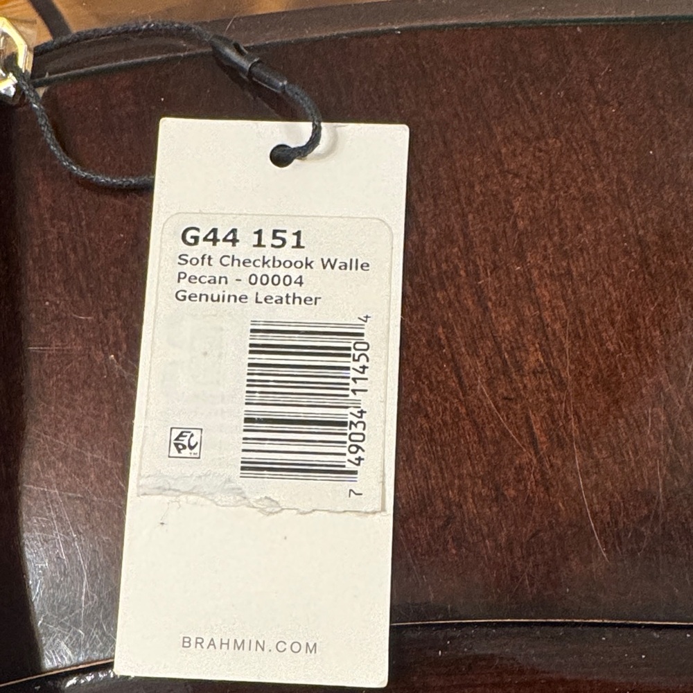 Brahmin Brown Crocodile Embossed Wallet - Picture 4 of 5